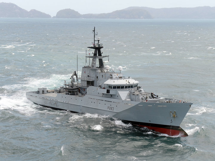 HMS Mersey P283 River Class Patrol Vessel March 2016 Starboard Bow View Photo Print - Posters, Prints, & Visual Artwork - by Hampshire Prints (image 1 of 9)