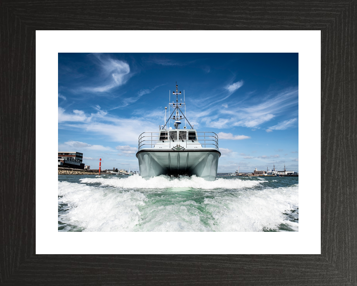 HMS Magpie H130 Coastal Survey Vessel March 2019 Bow View Photo Print - Posters, Prints, & Visual Artwork - by Hampshire Prints (image 2 of 9)