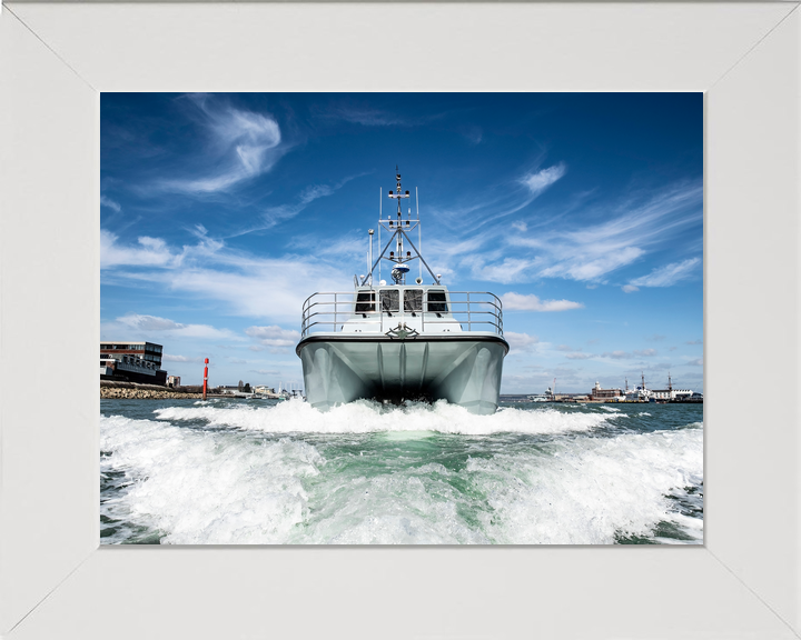 HMS Magpie H130 Coastal Survey Vessel March 2019 Bow View Photo Print - Posters, Prints, & Visual Artwork - by Hampshire Prints (image 5 of 9)