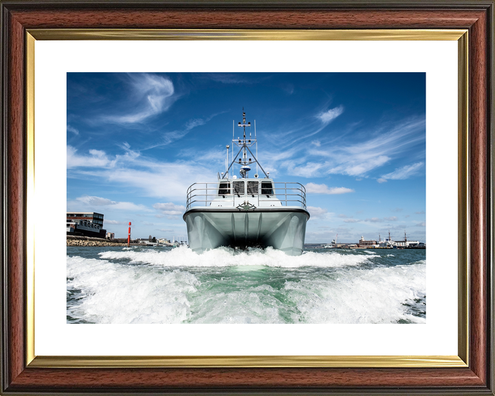 HMS Magpie H130 Coastal Survey Vessel March 2019 Bow View Photo Print - Posters, Prints, & Visual Artwork - by Hampshire Prints (image 8 of 9)