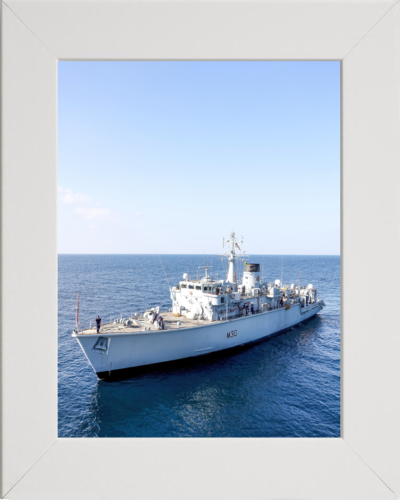 HMS Ledbury M30 Hunt Class Minesweeper 2020 Port Bow View Photo Print - Posters, Prints, & Visual Artwork - by Hampshire Prints (image 5 of 9)