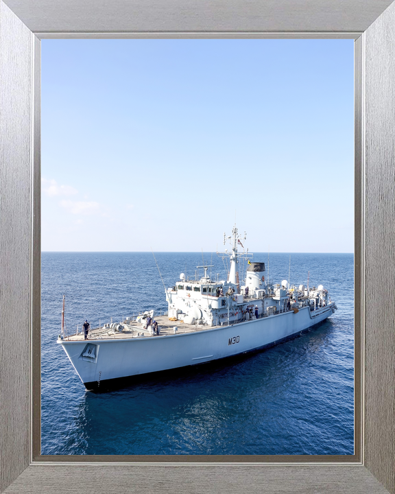 HMS Ledbury M30 Hunt Class Minesweeper 2020 Port Bow View Photo Print - Posters, Prints, & Visual Artwork - by Hampshire Prints (image 7 of 9)