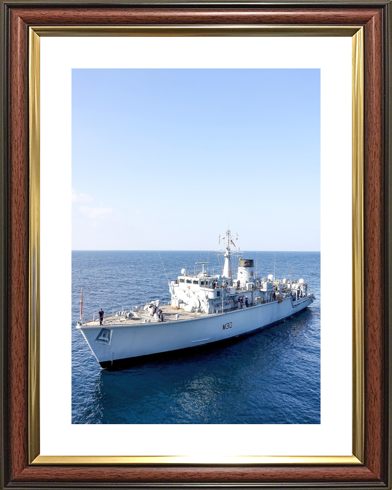 HMS Ledbury M30 Hunt Class Minesweeper 2020 Port Bow View Photo Print - Posters, Prints, & Visual Artwork - by Hampshire Prints (image 8 of 9)