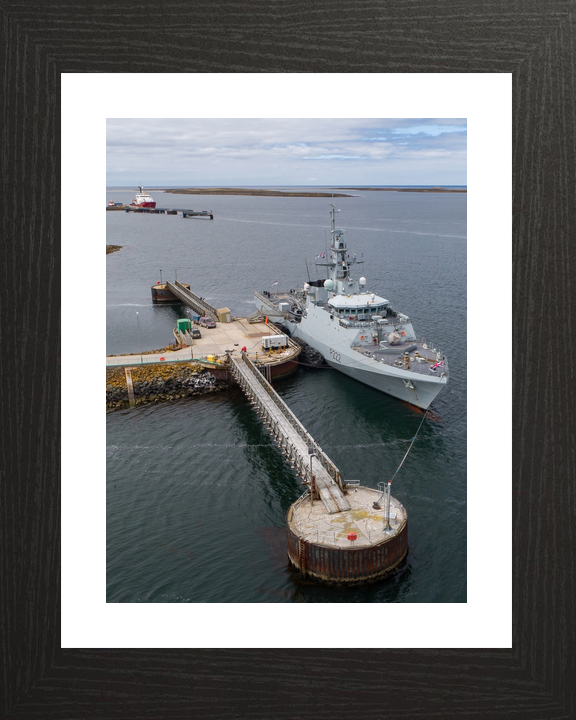 HMS Forth (P222) Royal Navy River Class Patrol Ship Alongside Falklands Photo Print Wall Art Decor - Posters, Prints, & Visual Artwork - by Hampshire Prints (image 2 of 9)