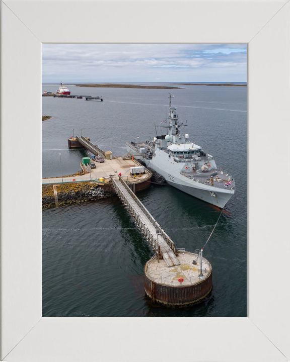 HMS Forth (P222) Royal Navy River Class Patrol Ship Alongside Falklands Photo Print Wall Art Decor - Posters, Prints, & Visual Artwork - by Hampshire Prints (image 5 of 9)