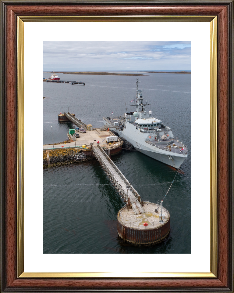 HMS Forth (P222) Royal Navy River Class Patrol Ship Alongside Falklands Photo Print Wall Art Decor - Posters, Prints, & Visual Artwork - by Hampshire Prints (image 8 of 9)
