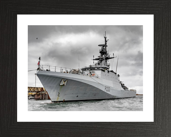 HMS Forth (P222) Royal Navy River Class Patrol Ship Low Port Side View Photo Print Wall Art Decor - Posters, Prints, & Visual Artwork - by Hampshire Prints (image 2 of 9)