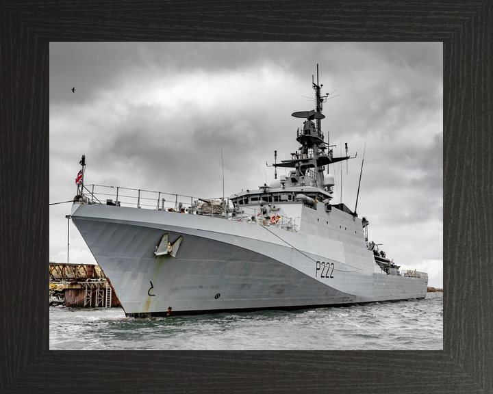 HMS Forth (P222) Royal Navy River Class Patrol Ship Low Port Side View Photo Print Wall Art Decor - Posters, Prints, & Visual Artwork - by Hampshire Prints (image 3 of 9)
