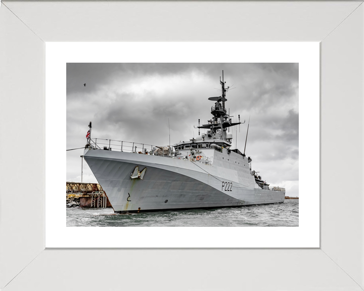 HMS Forth (P222) Royal Navy River Class Patrol Ship Low Port Side View Photo Print Wall Art Decor - Posters, Prints, & Visual Artwork - by Hampshire Prints (image 4 of 9)