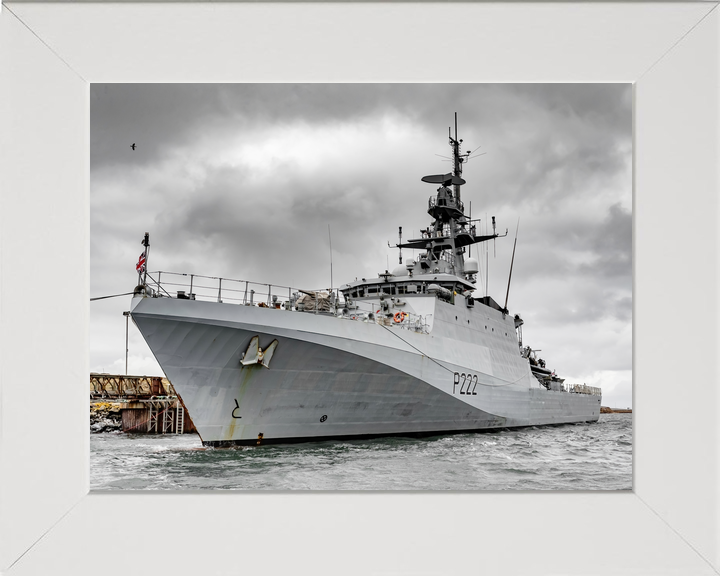 HMS Forth (P222) Royal Navy River Class Patrol Ship Low Port Side View Photo Print Wall Art Decor - Posters, Prints, & Visual Artwork - by Hampshire Prints (image 5 of 9)
