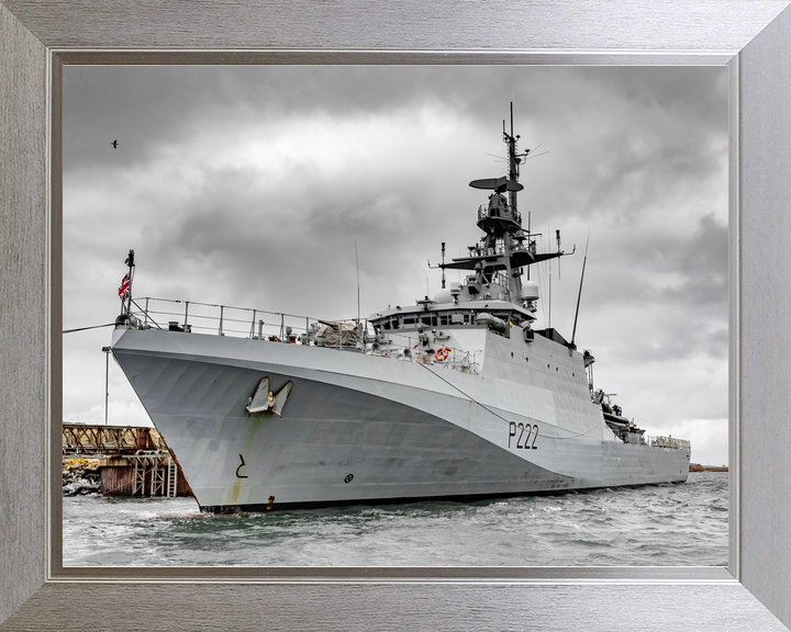 HMS Forth (P222) Royal Navy River Class Patrol Ship Low Port Side View Photo Print Wall Art Decor - Posters, Prints, & Visual Artwork - by Hampshire Prints (image 7 of 9)