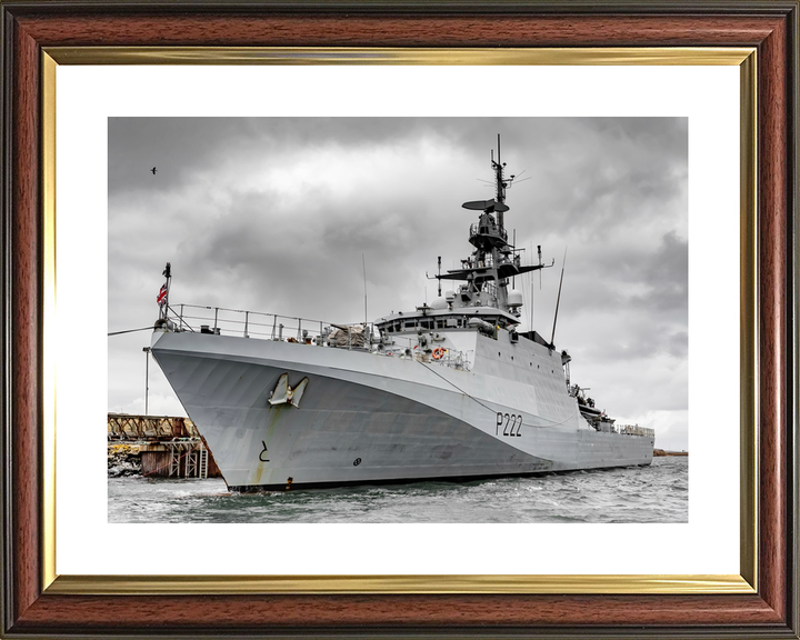 HMS Forth (P222) Royal Navy River Class Patrol Ship Low Port Side View Photo Print Wall Art Decor - Posters, Prints, & Visual Artwork - by Hampshire Prints (image 8 of 9)