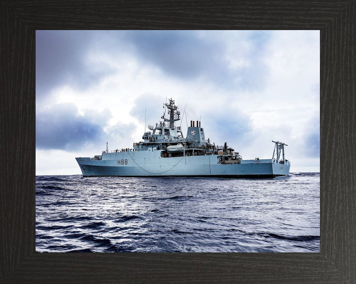 HMS Enterprise (H88) Royal Navy Hydrographic Survey Vessel Low Port Side View Photo Print Wall Art Decor - Posters, Prints, & Visual Artwork - by Hampshire Prints (image 3 of 9)