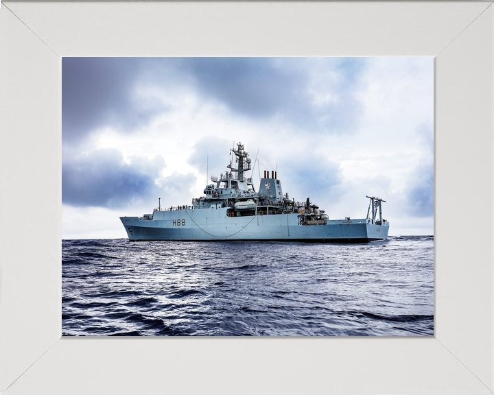 HMS Enterprise (H88) Royal Navy Hydrographic Survey Vessel Low Port Side View Photo Print Wall Art Decor - Posters, Prints, & Visual Artwork - by Hampshire Prints (image 5 of 9)