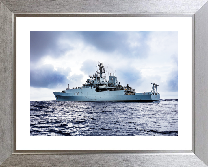 HMS Enterprise (H88) Royal Navy Hydrographic Survey Vessel Low Port Side View Photo Print Wall Art Decor - Posters, Prints, & Visual Artwork - by Hampshire Prints (image 6 of 9)