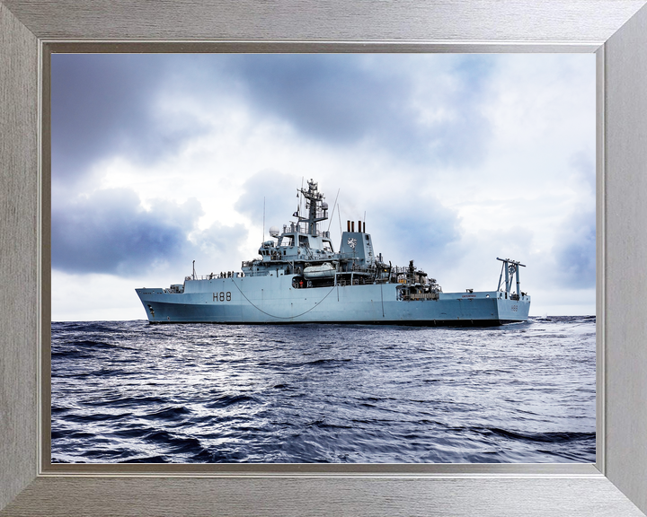 HMS Enterprise (H88) Royal Navy Hydrographic Survey Vessel Low Port Side View Photo Print Wall Art Decor - Posters, Prints, & Visual Artwork - by Hampshire Prints (image 7 of 9)