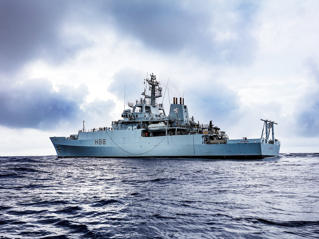 HMS Enterprise (H88) Royal Navy Hydrographic Survey Vessel Low Port Side View Photo Print Wall Art Decor - Posters, Prints, & Visual Artwork - by Hampshire Prints (image 1 of 9)