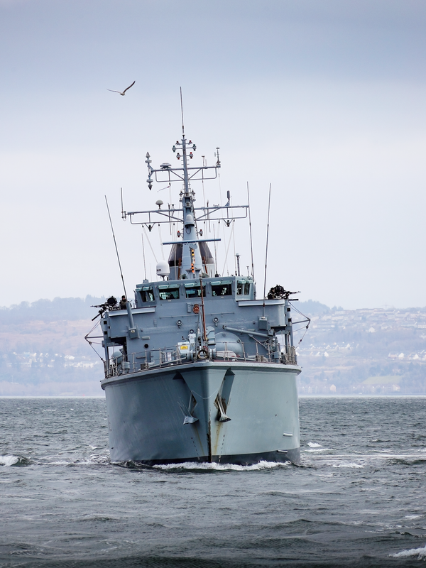 HMS Brocklesby M33 Hunt Class Mine Warfare Vessel March 2018