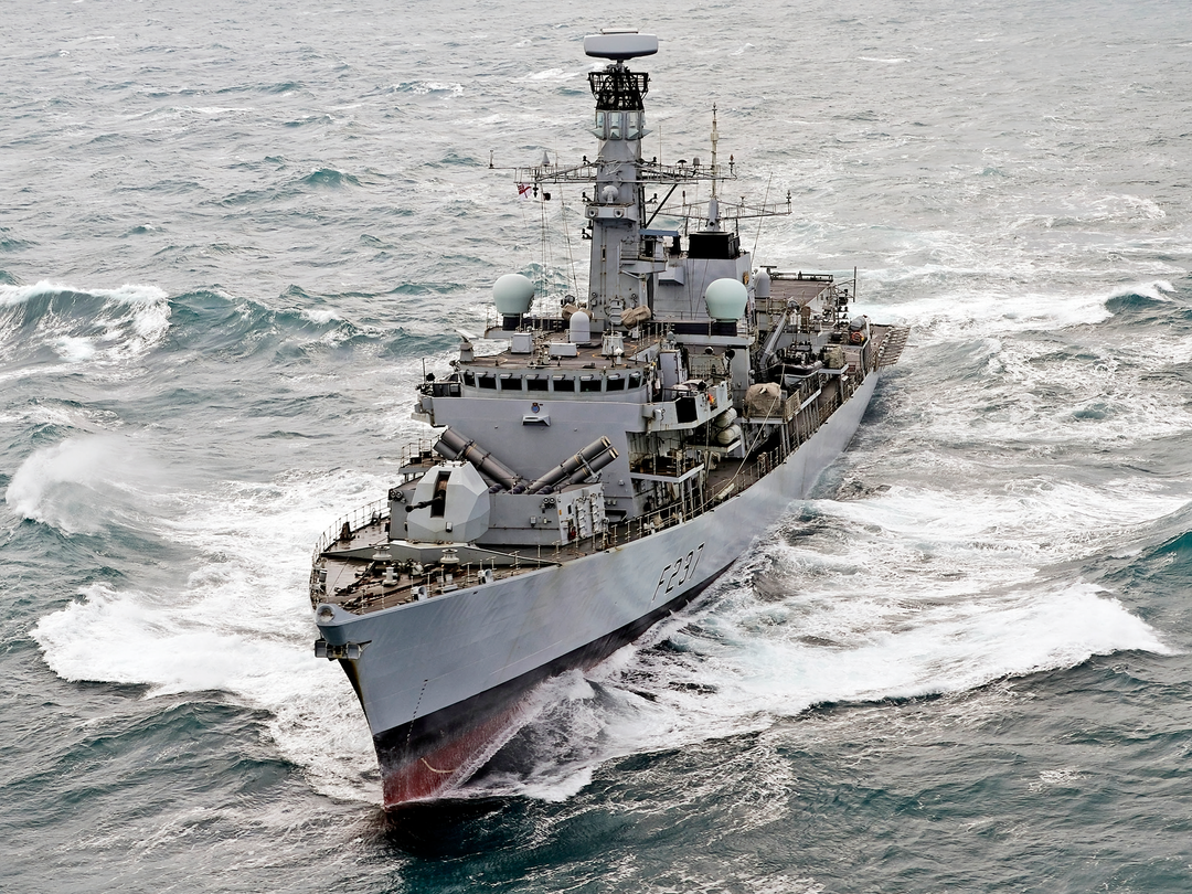 HMS Westminster F237 Type 23 Frigate January 2018 At Sea Photo Print - Posters, Prints, & Visual Artwork - by Hampshire Prints (image 1 of 9)