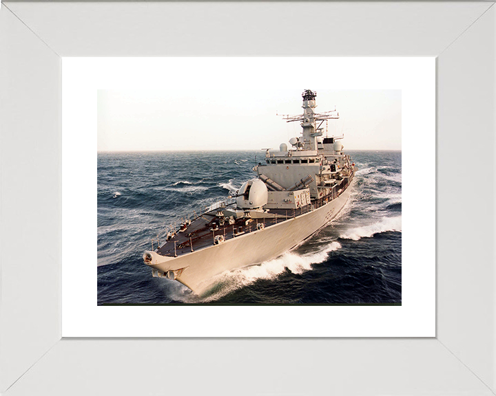HMS Argyll (F231) Royal Navy Type 23 Frigate At Sea 2002 Photo Print Wall Art Decor Posters, Prints, & Visual Artwork Hampshire Prints 10 x 8 White Frame Yes
