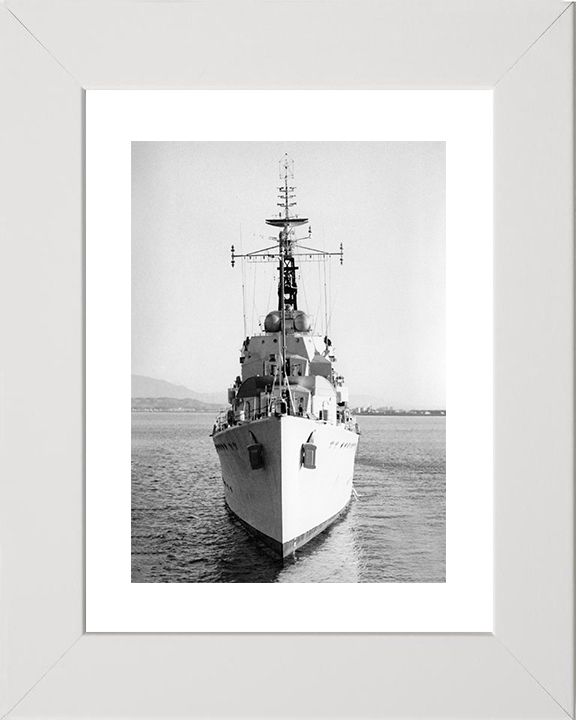 HMS Cavendish (D15) Royal Navy C Class Destroyer Bow View Photo Print Wall Art Decor Posters, Prints, & Visual Artwork Hampshire Prints 10 x 8 White Frame Yes