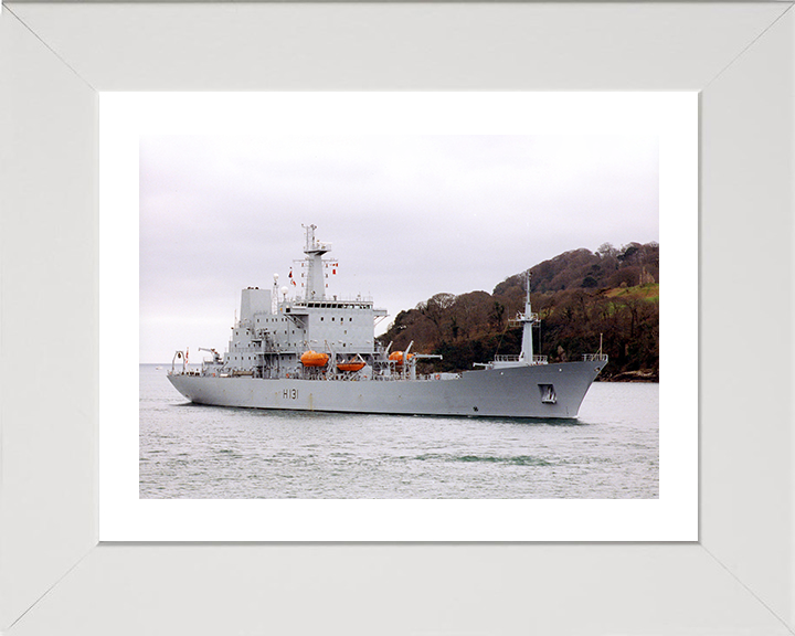HMS Scott (H131) Photo Print - Plymouth Sound - Royal Navy Ocean Survey Vessel