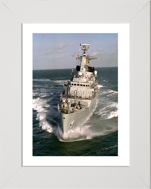 HMS Broadsword (F88) Photo Print - Bow View at Sea - Royal Navy Type 22 Frigate