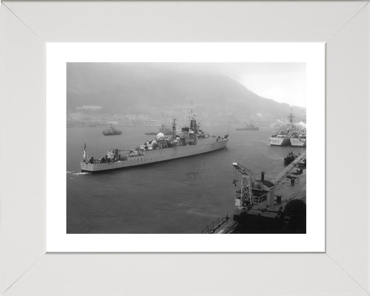 HMS Whirlwind (F187) Photo Print - Entering Gibraltar - Royal Navy W Class Destroyer