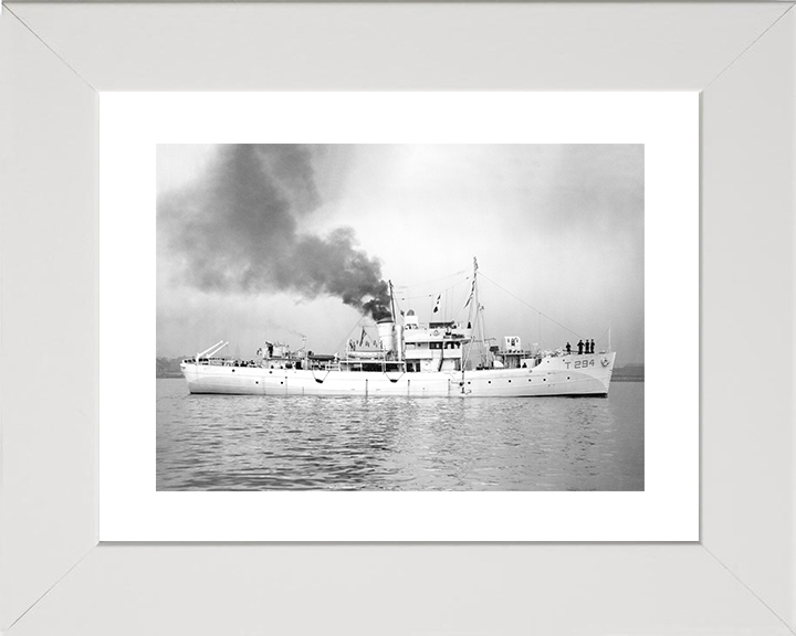 HMS Bern (T294) Royal Navy Island Class Trawler Starboard View Photo Print Wall Art Decor Posters, Prints, & Visual Artwork Hampshire Prints 10 x 8 White Frame Yes