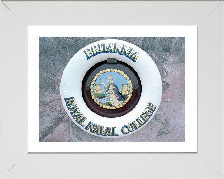 Britannia Royal Naval College (BRNC) Dartmouth Ships Badge or Crest Photo Print - Royal Navy
