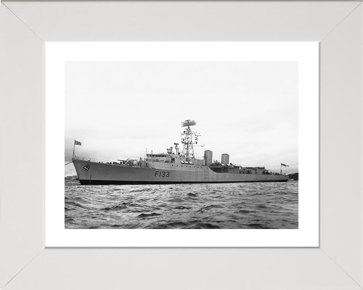 HMS Tartar (F133) Photo Print - At Anchor 1962 - Royal Navy Tribal Class Frigate