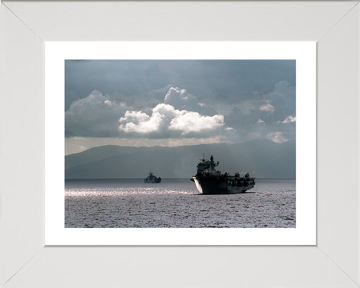HMS Ocean (L12) Photo Print - Off Turkey 2000 - Royal Navy Landing Platform Helicopter