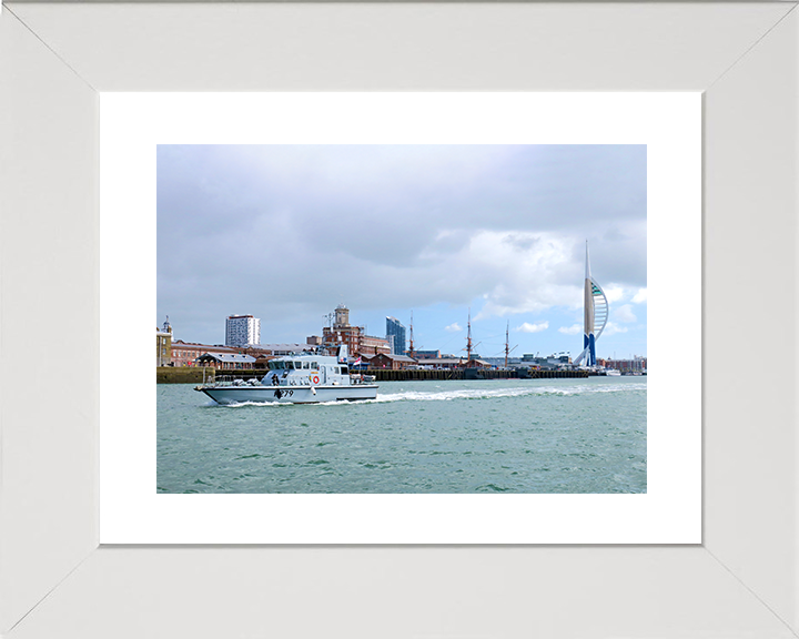 HMS Blazer (P279) Royal Navy Archer Class P2000 Patrol Vessel Portsmouth Return 2019 Photo Print Wall Art Decor Posters, Prints, & Visual Artwork Hampshire Prints 10 x 8 White Frame Yes