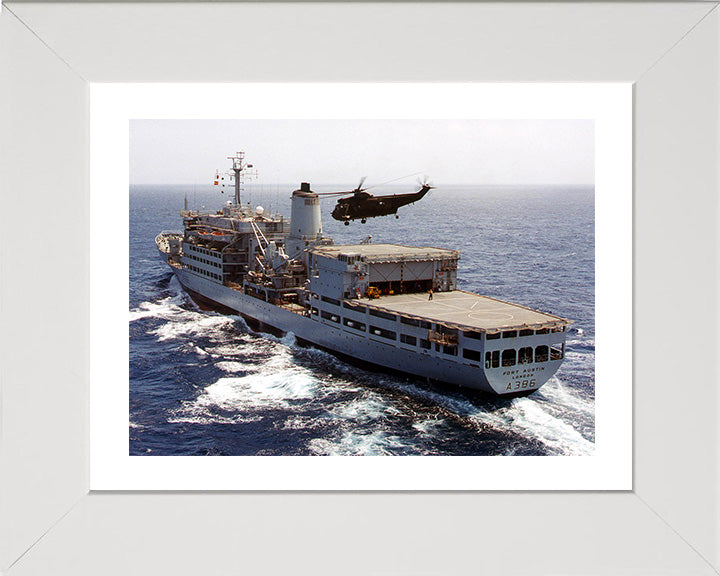 RFA Fort Austin A386 | Photo Print | Framed Print | Fort Rosalie Class | Royal Fleet Auxiliary Hampshire Prints