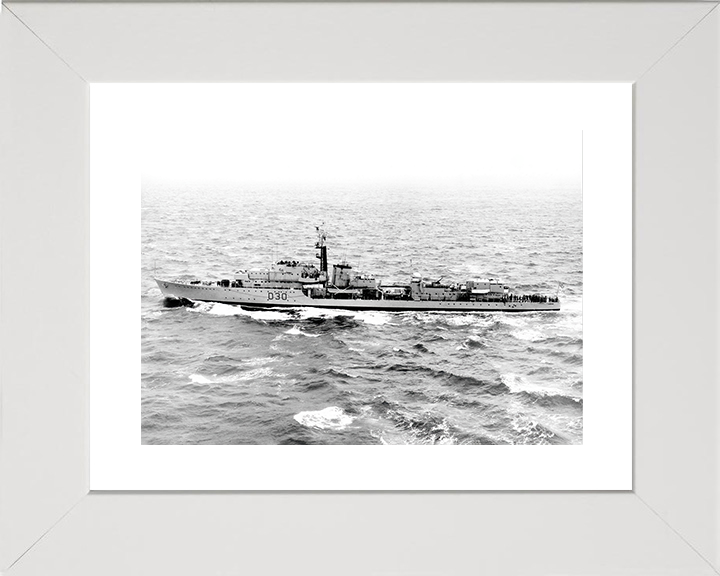 HMS Carron (D30) Royal Navy C Class Destroyer Port Beam View Photo Print Wall Art Decor Posters, Prints, & Visual Artwork Hampshire Prints 10 x 8 White Frame Yes
