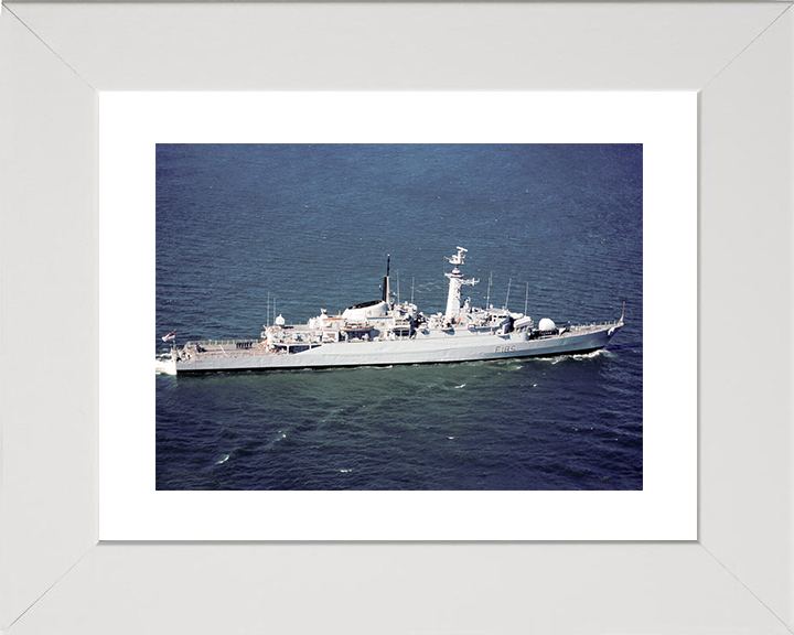 HMS Avenger (F185) Royal Navy Type 21 Frigate Underway Starboard Side View Photo Print Wall Art Decor Posters, Prints, & Visual Artwork Hampshire Prints 10 x 8 White Frame Yes