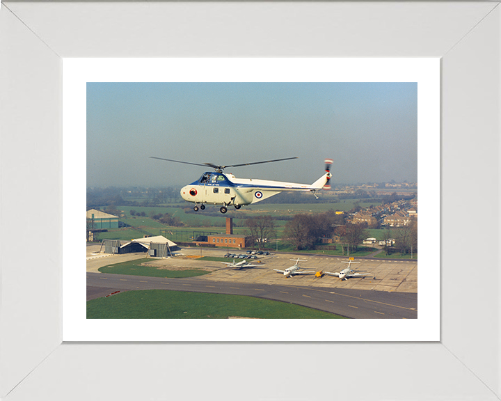 Royal Air Force Whirlwind Helicopter Photo Print - Royal Air Force Aircraft Hampshire Prints 10 x 8 White Frame Yes