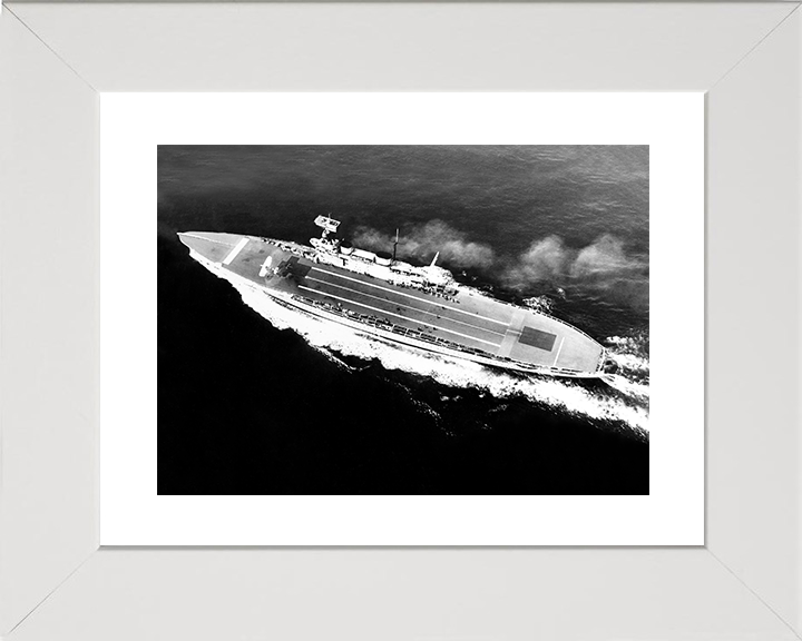 HMS Eagle (1918) Royal Navy Aircraft Carrier At Sea 1931 Photo Print Wall Art Decor Posters, Prints, & Visual Artwork Hampshire Prints 10 x 8 White Frame Yes