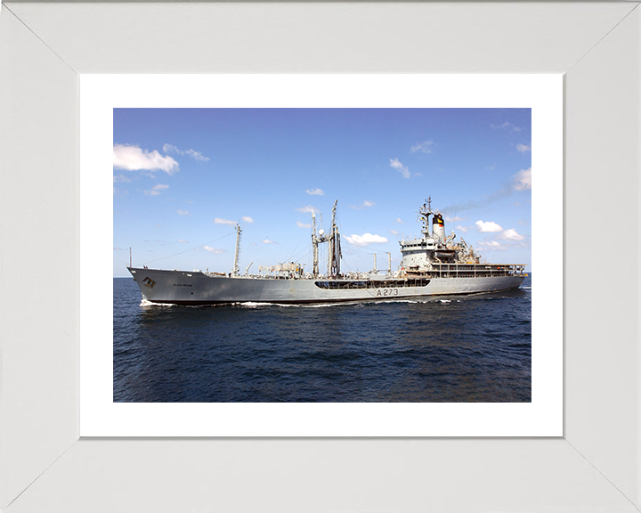 RFA Black Rover (A273) Photo Print - At Sea 2005 - Royal Fleet Auxiliary Rover Class Tanker Posters, Prints, & Visual Artwork Hampshire Prints 10 x 8 White Frame Yes
