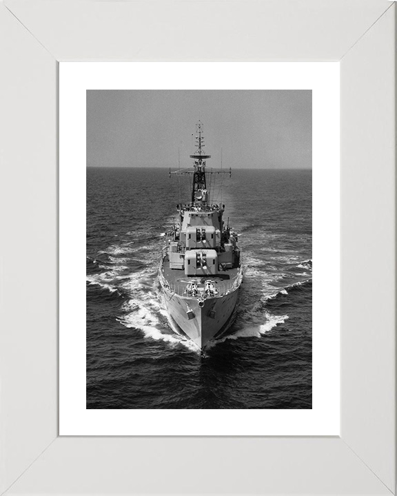 HMS Diamond (D35) Photo Print - At Sea 1961 - Royal Navy Daring Class Destroyer Posters, Prints, & Visual Artwork Hampshire Prints 10 x 8 White Frame Yes