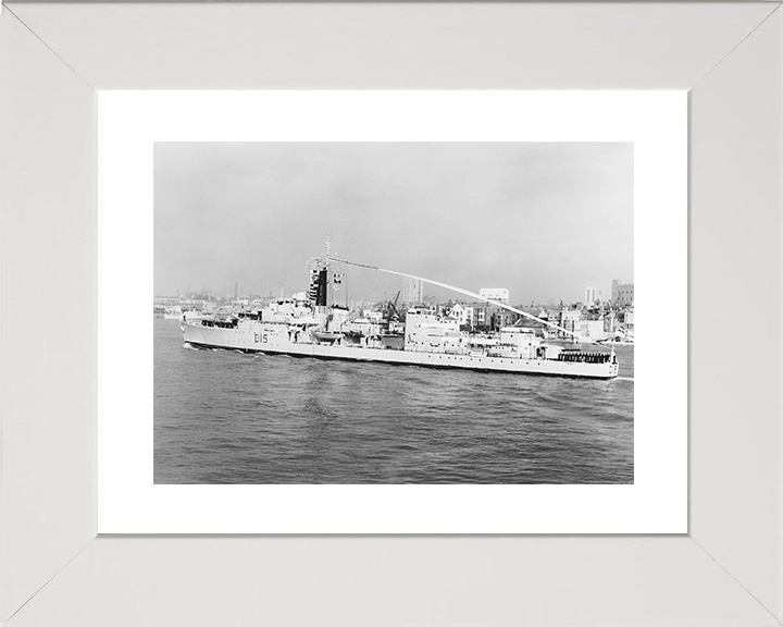 HMS Cavendish (D15) Royal Navy C Class Destroyer Paying Off Photo Print Wall Art Decor Posters, Prints, & Visual Artwork Hampshire Prints 10 x 8 White Frame Yes