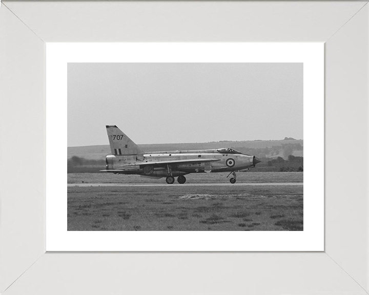 RAF English Electric Lightning Jet Take off Photo Print - Royal Air Force Aircraft Hampshire Prints 10 x 8 White Frame Yes
