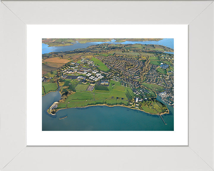 HMS Raleigh Royal Navy basic training establishment Aerial Photo Print or Framed Photo Print - Hampshire Prints