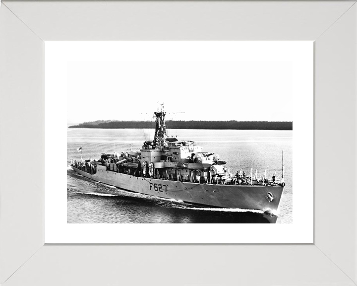 HMS Mounts Bay (F627) Photo Print - at sea - Royal Navy Bay Class Frigate Posters, Prints, & Visual Artwork Hampshire Prints 10 x 8 White Frame Yes