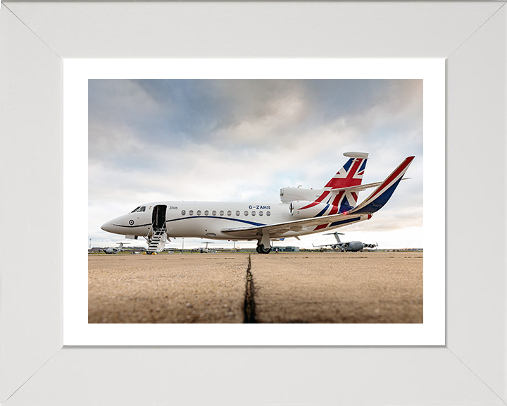 RAF Envoy IV CC Mk1 at RAF Northolt Photo Print - Royal Air Force Aircraft Hampshire Prints 10 x 8 White Frame Yes