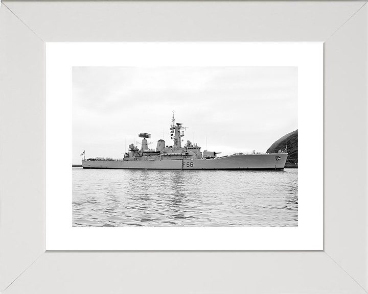 HMS Argonaut (F56) Royal Navy Leander Class Frigate Plymouth sound 1969 Photo Print Wall Art Decor Posters, Prints, & Visual Artwork Hampshire Prints 10 x 8 White Frame Yes
