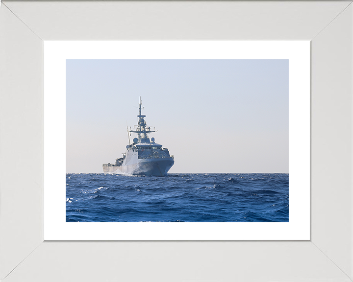 HMS Medway (P223) Photo Print - At Sea Sept 2025 - Royal Navy River Class Patrol Vessel Hampshire Prints 10 x 8 White Frame Yes