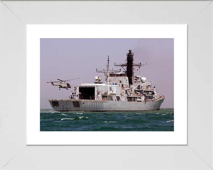 HMS Somerset F82 | Photo Print | Framed Print | Poster | Type 23 | Frigate | Royal Navy Hampshire Prints 10 x 8 White Frame Yes