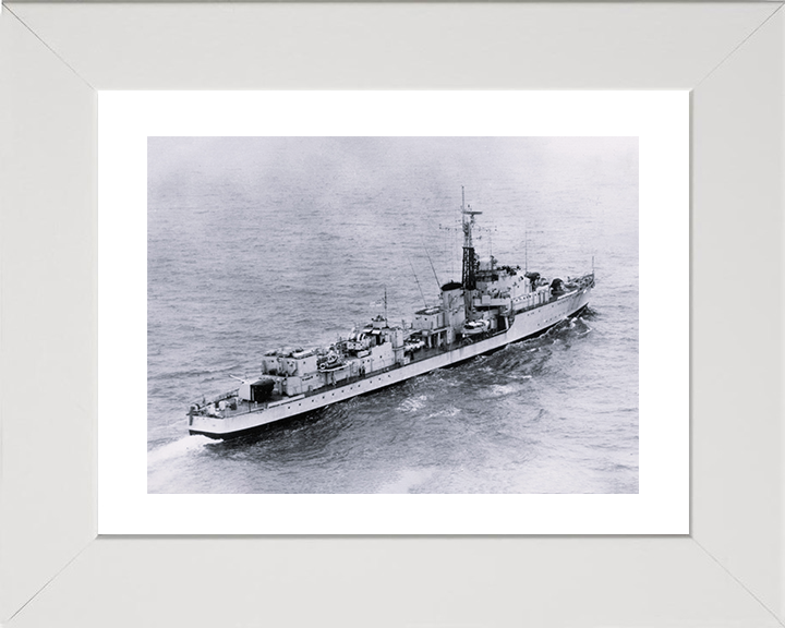 HMS Carron (D30) Photo Print - at sea - Royal Navy C Class Destroyer Posters, Prints, & Visual Artwork Hampshire Prints 10 x 8 White Frame Yes