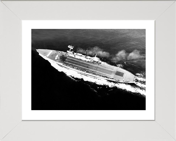 HMS Eagle (1918) Photo Print - At Sea 1931 - Royal Navy Aircraft Carrier Hampshire Prints 10 x 8 White Frame Yes